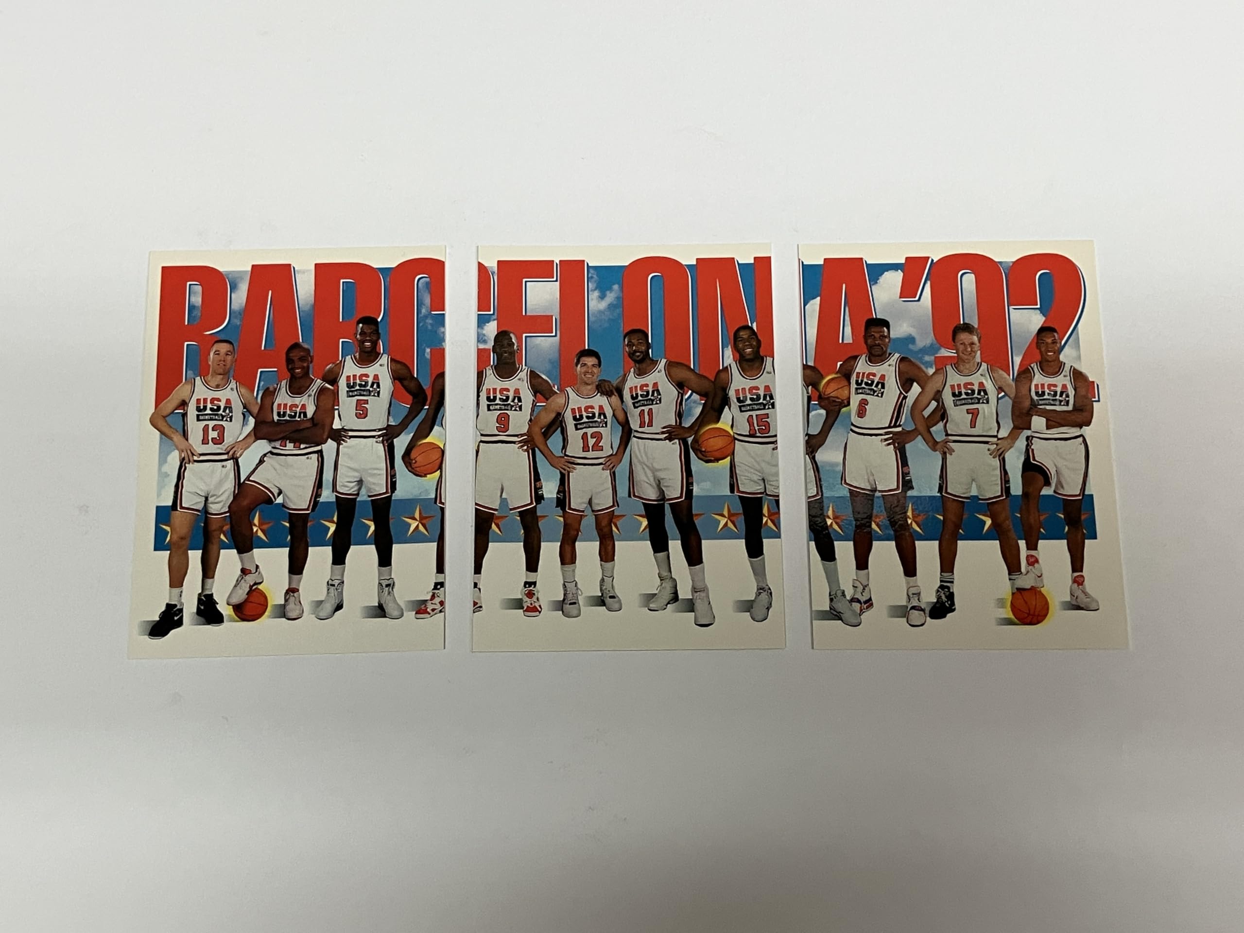 Amazon.com: 1992 Skybox USA DREAM TEAM Michael Jordan Barcelona 3